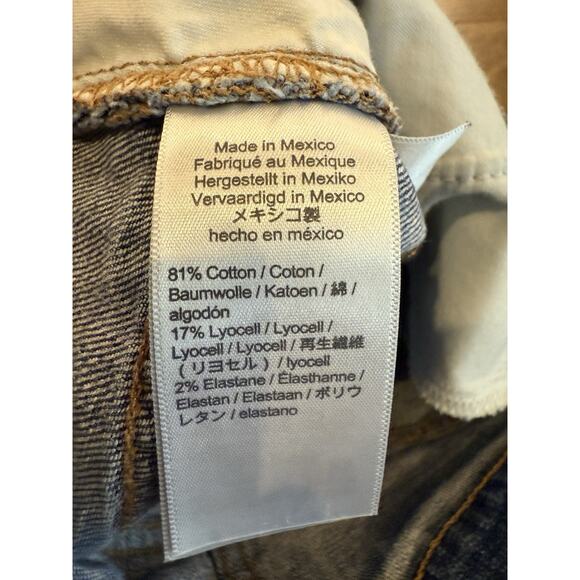 Madewell Womens Blue Classic Straight Jean Denim Stretch Distressed Size 25 - Picture 7 of 10